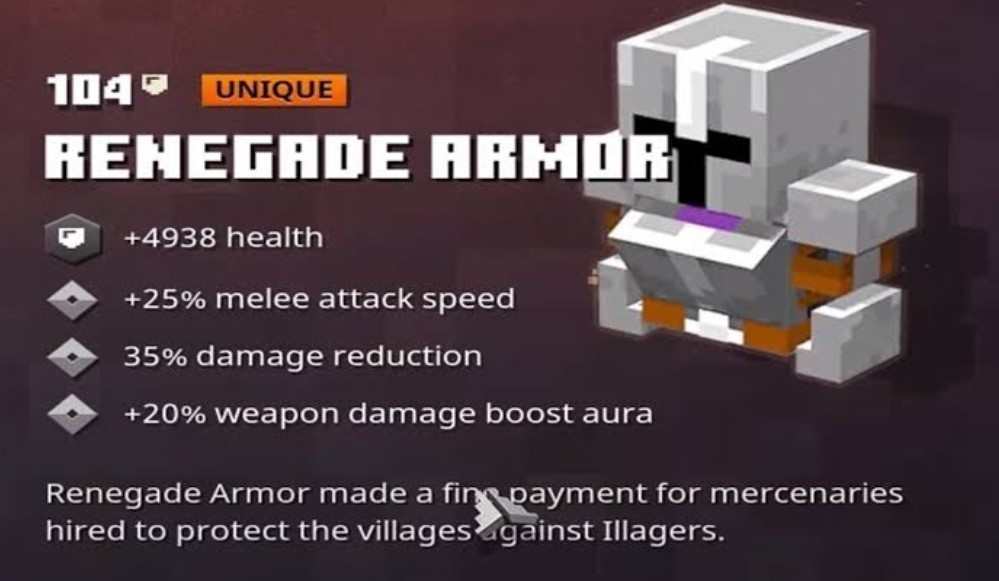 Minecraft Dungeons Armor