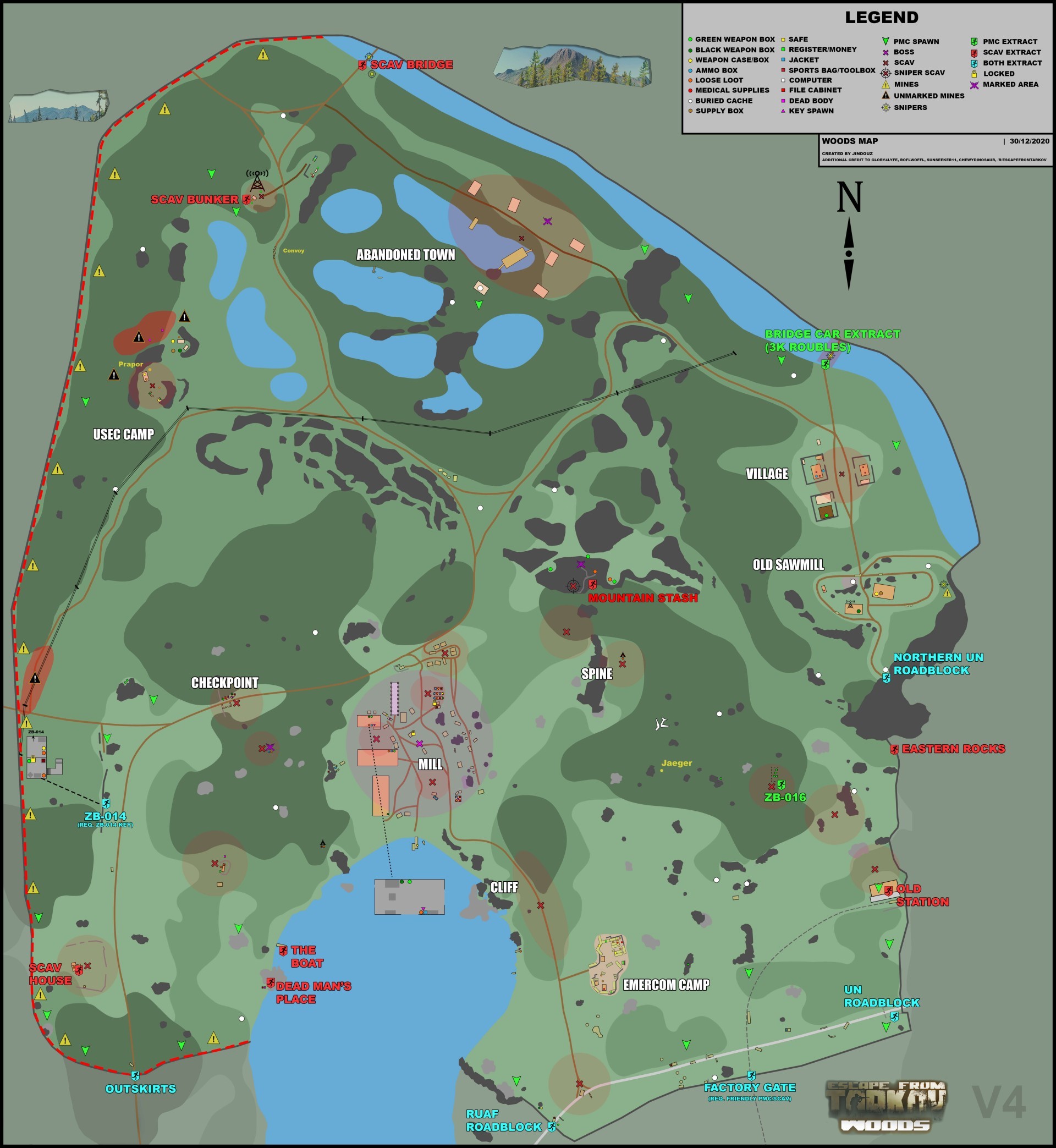 Mapa Woods Tarkov