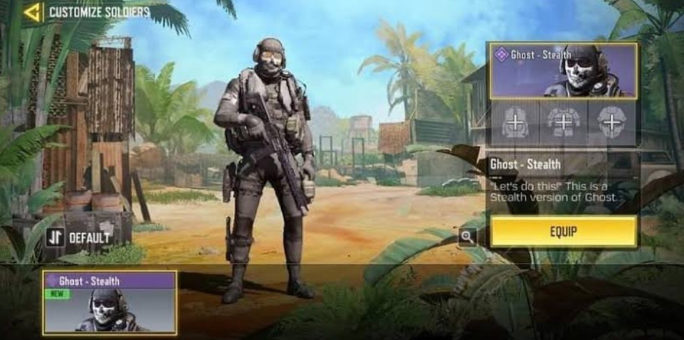 Ghost Stealth skin in CoD Mobile