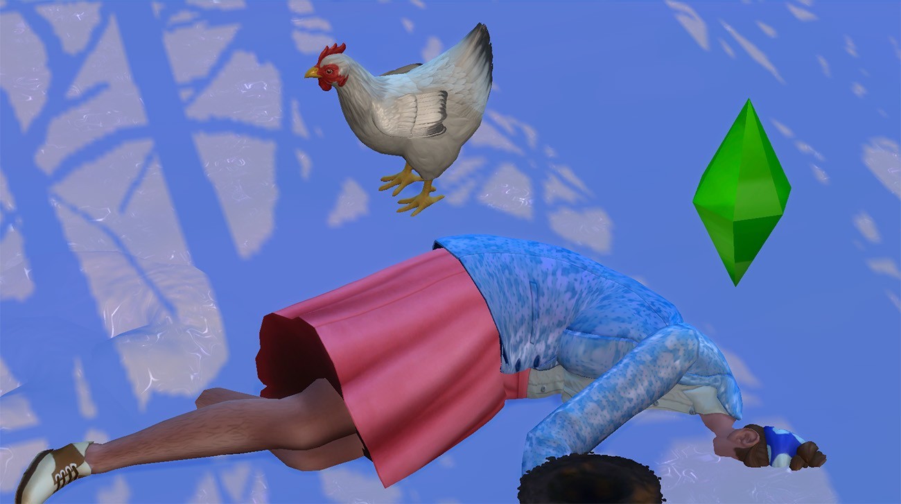 Death by Chicken the sims 4