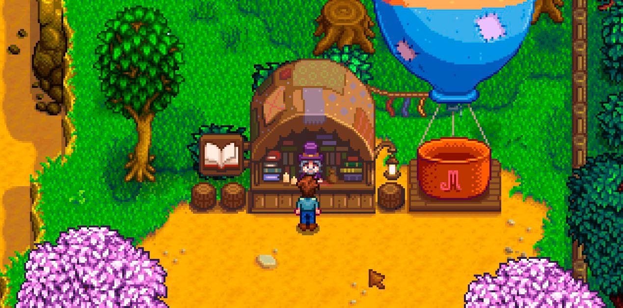 A bookseller Stardew Valley