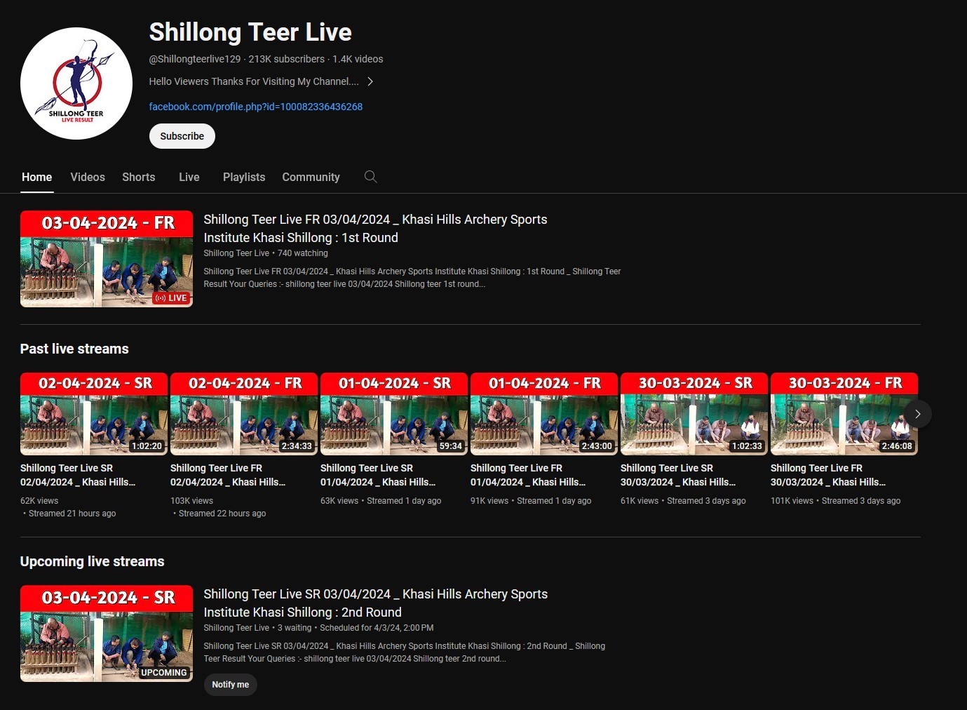 Shillong Teer Live where to watch