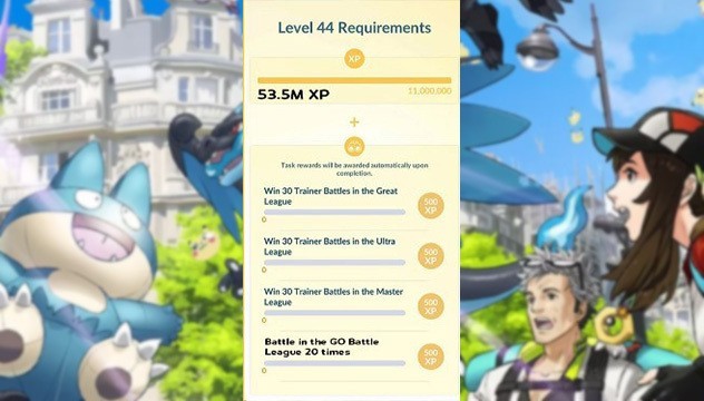 Pokémon GO 44 level