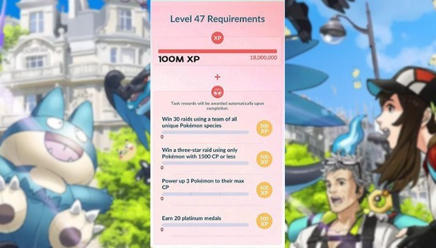 Pokémon GO 47 level