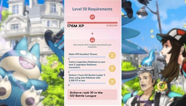 Pokémon GO 50 level
