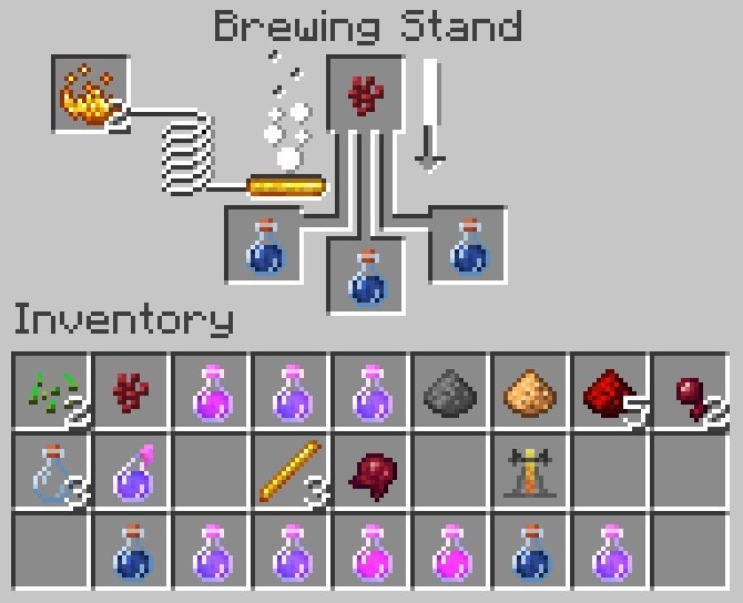 How to make magical potions im Minecraft