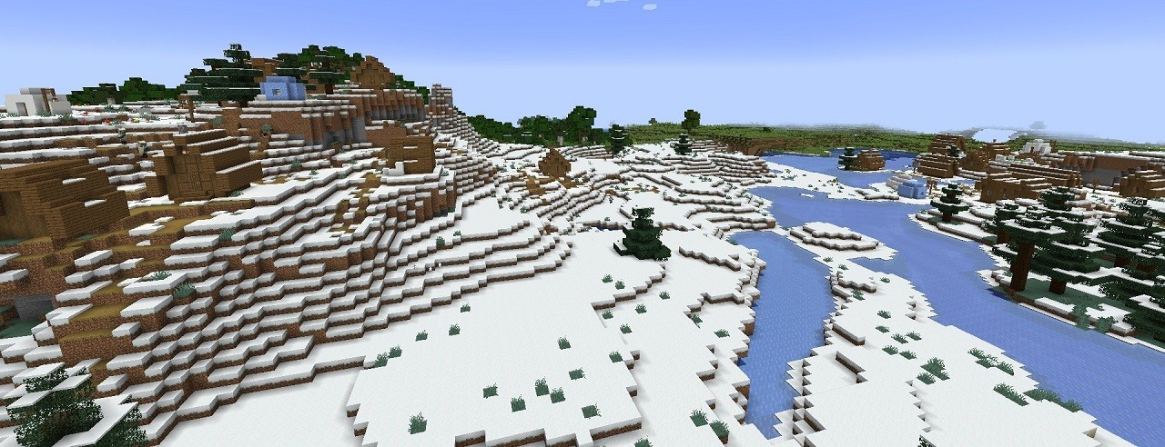 Snow-covered villages