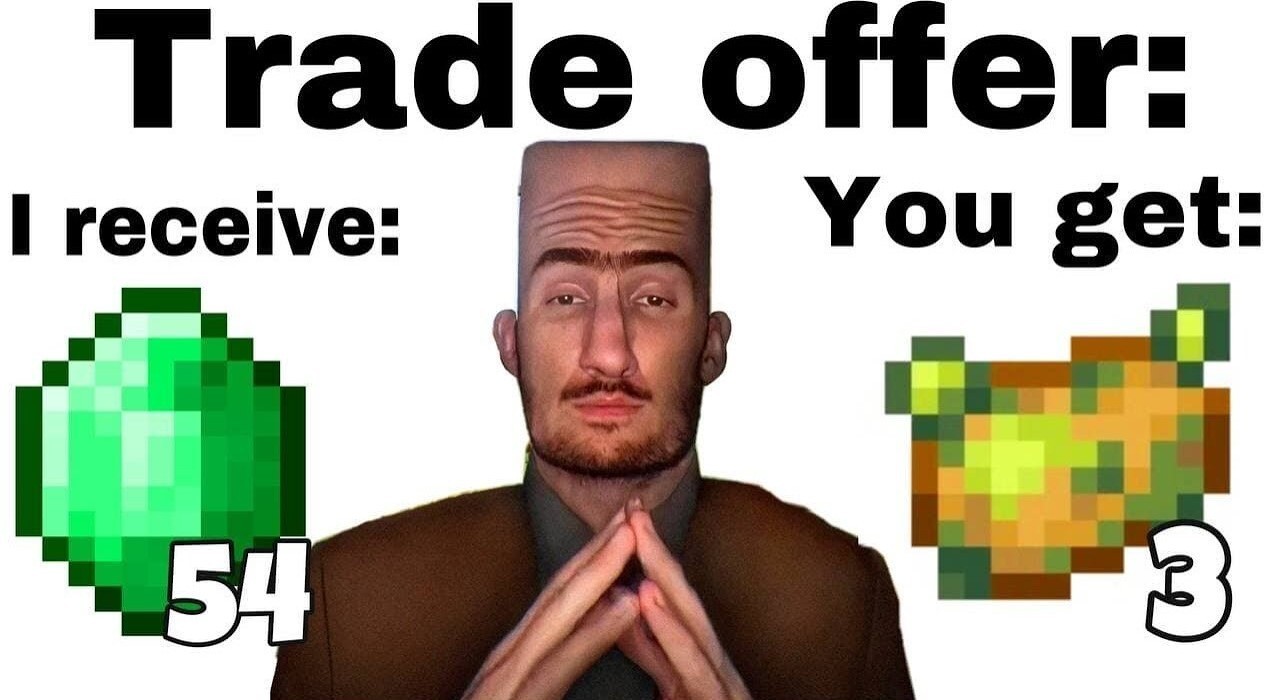trading in Minecraft