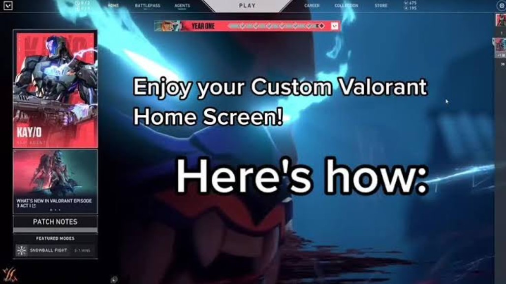 How to customize your VALORANT Home Screen with custom wallpaper
