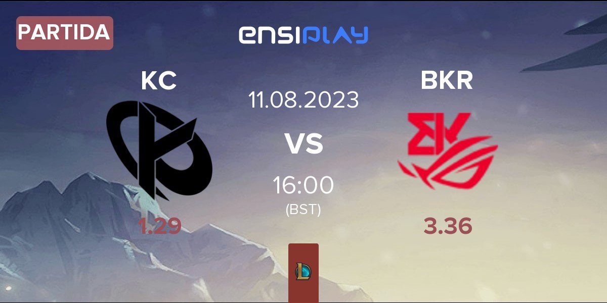 Partida Karmine Corp KC vs BK ROG Esports BKR | 11.08