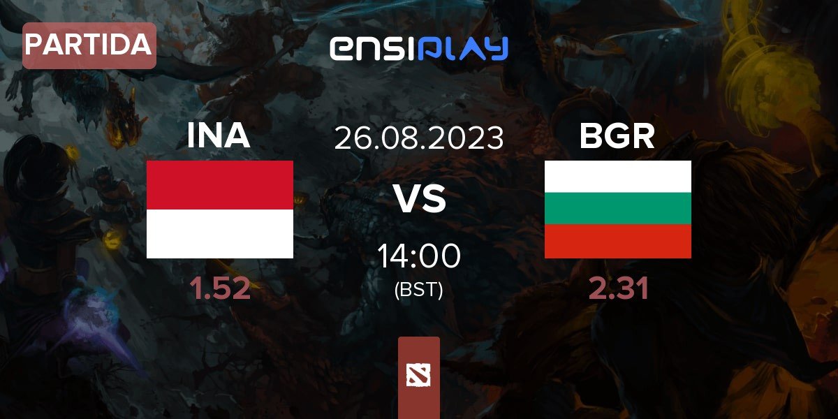 Partida Indonesia INA vs Bulgaria BGR | 26.08