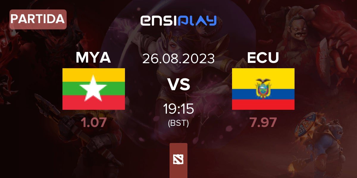 Partida Myanmar MYA vs Ecuador ECU | 26.08