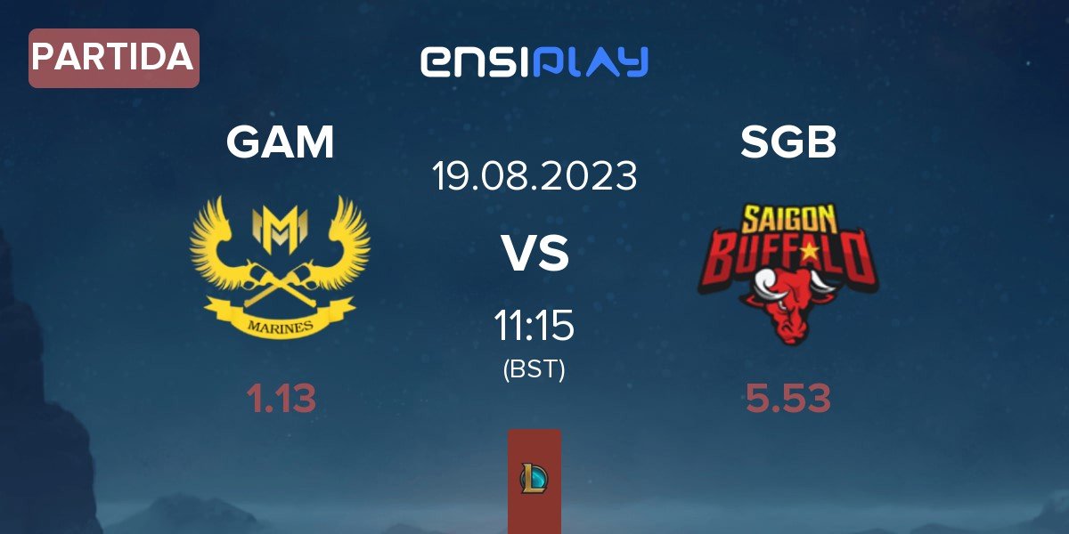 Partida GAM Esports GAM vs Saigon Buffalo SGB | 19.08