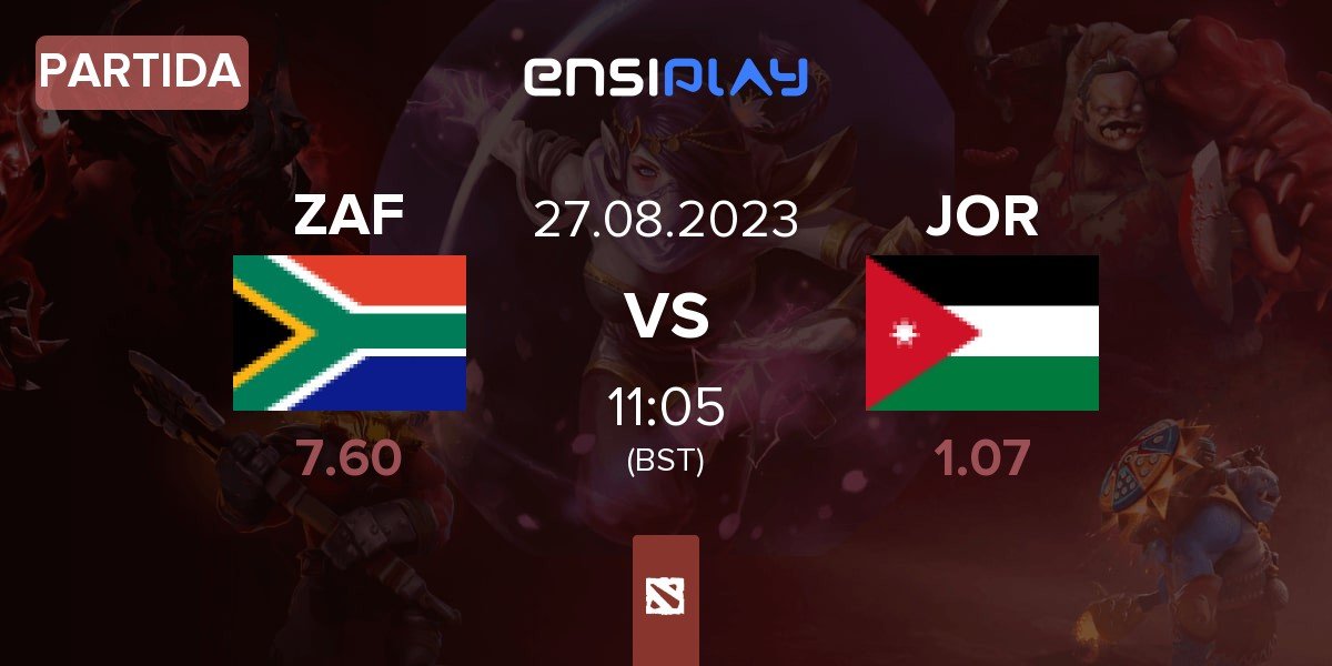 Partida South Africa ZAF vs Jordan JOR | 27.08