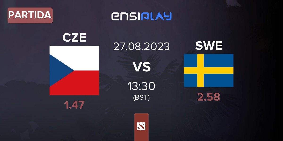 Partida Czech Republic CZE vs Sweden SWE | 27.08