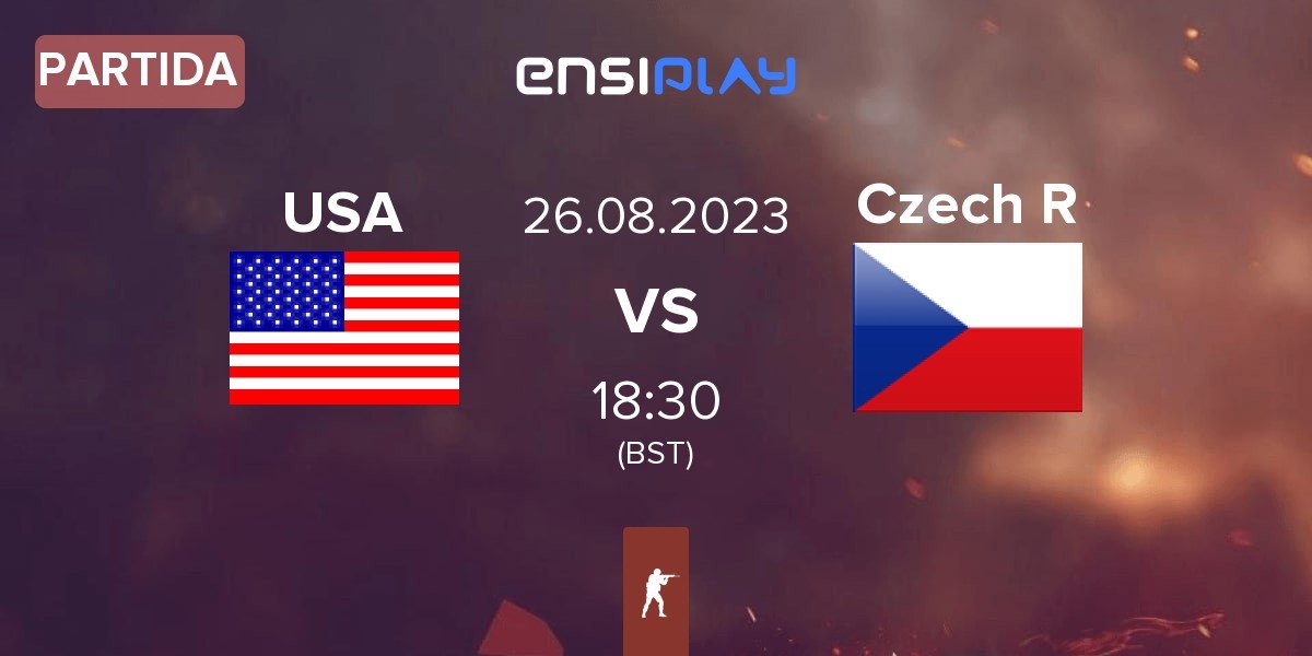 Partida United States of America USA vs Czech Republic CZE | 26.08