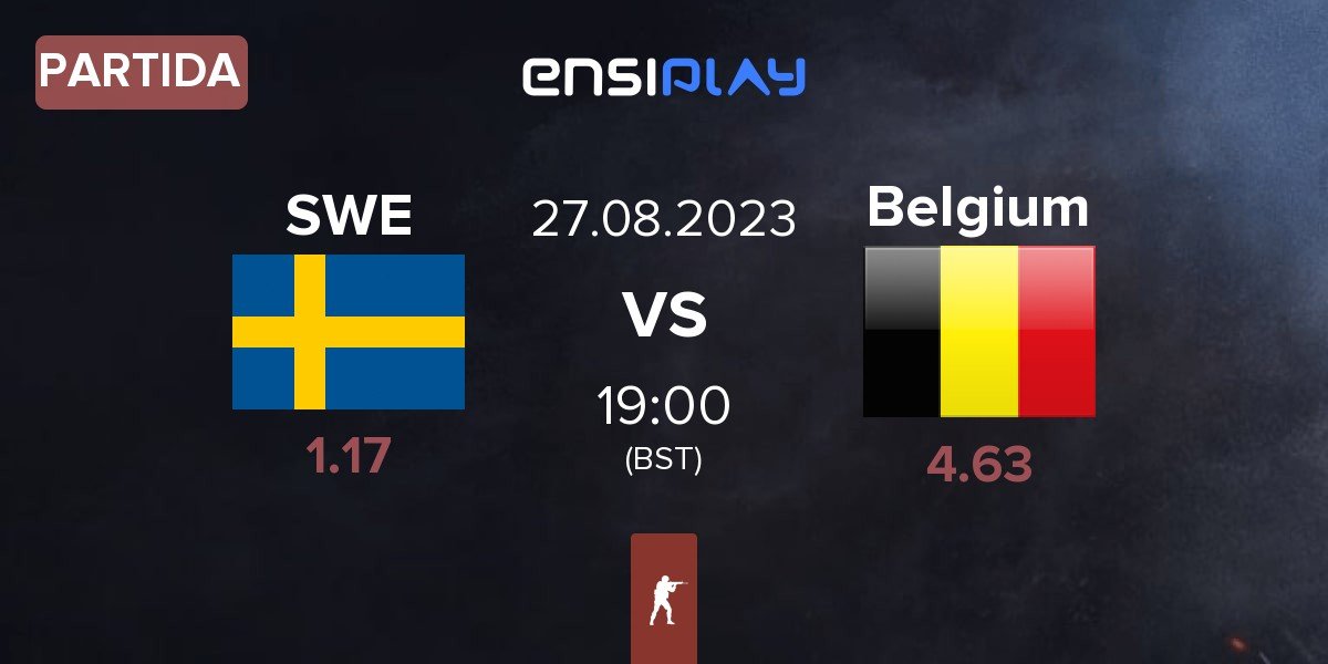 Partida Sweden SWE vs Belgium | 27.08