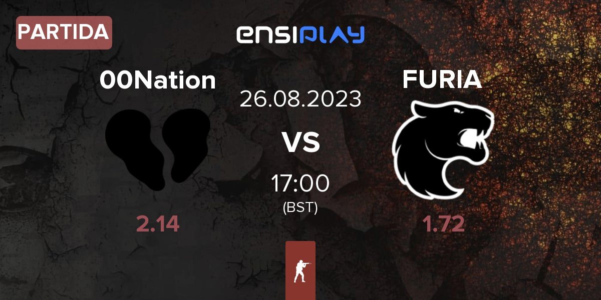 Partida 00Nation vs FURIA Esports FURIA | 26.08
