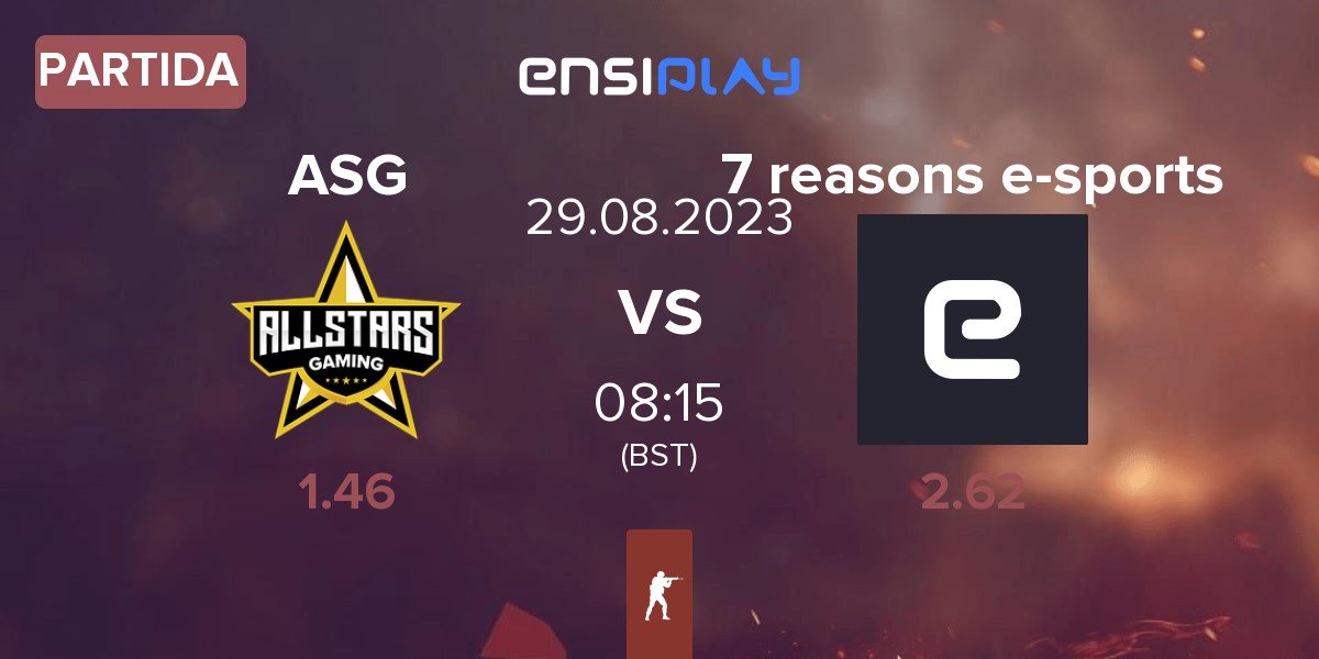Partida allStars Gaming ASG vs 7 reasons e-sports | 29.08
