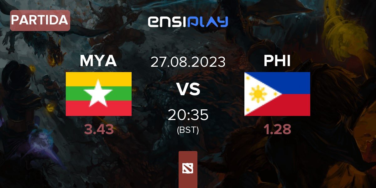Partida Myanmar MYA vs Philippines PHI | 27.08