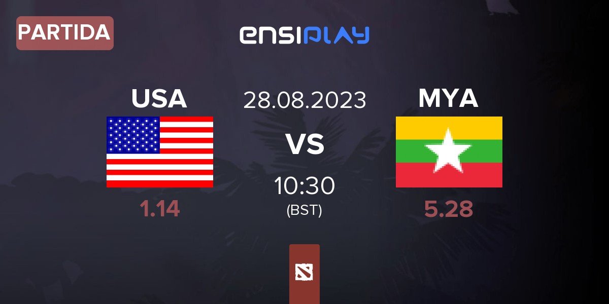 Partida United States USA vs Myanmar MYA | 28.08