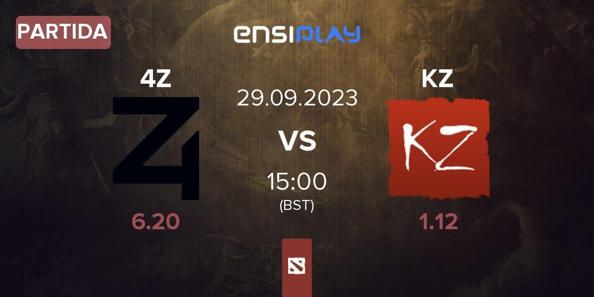 Partida 4 Zoomers 4Z vs KZ TEAM KZ | 29.09