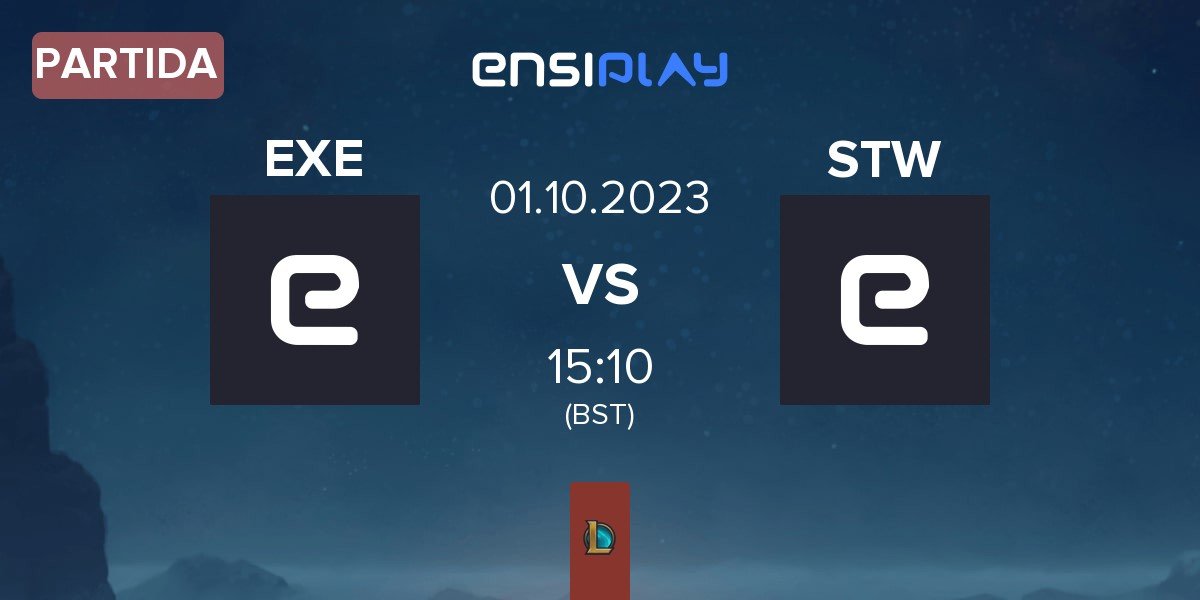 Partida EXILE esports EXE vs STOPWATCH eSports STW | 01.10