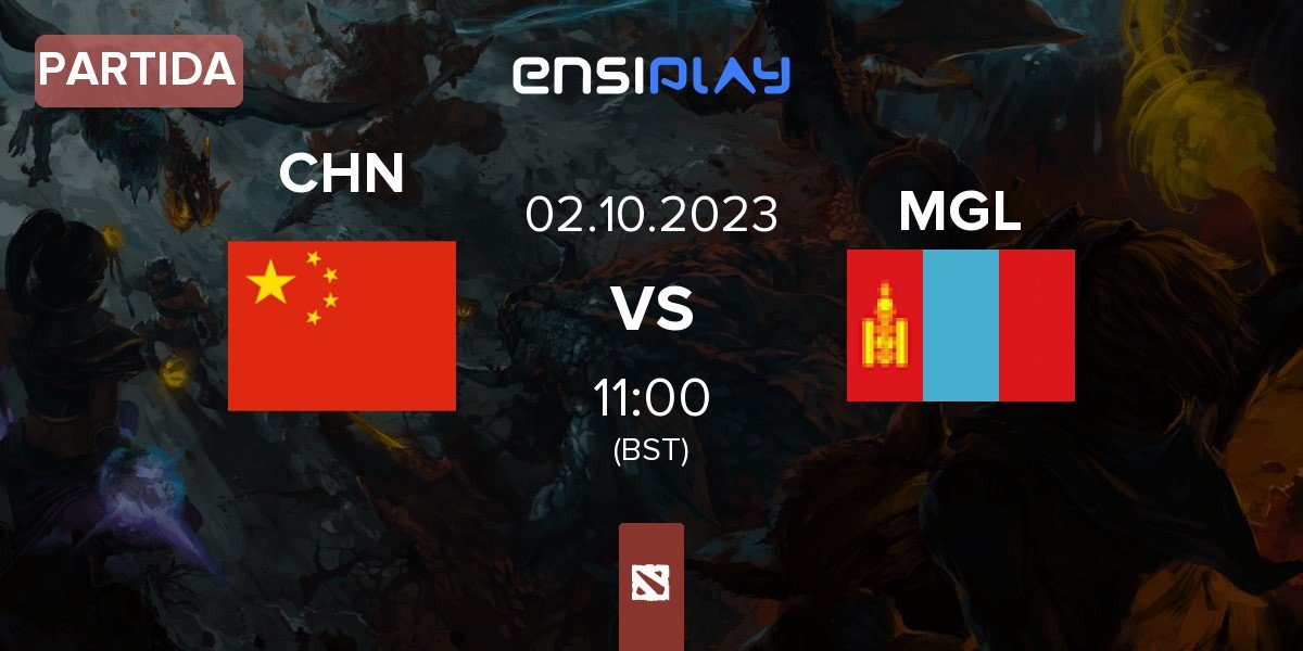 Partida China CHN vs Mongolia MGL | 02.10