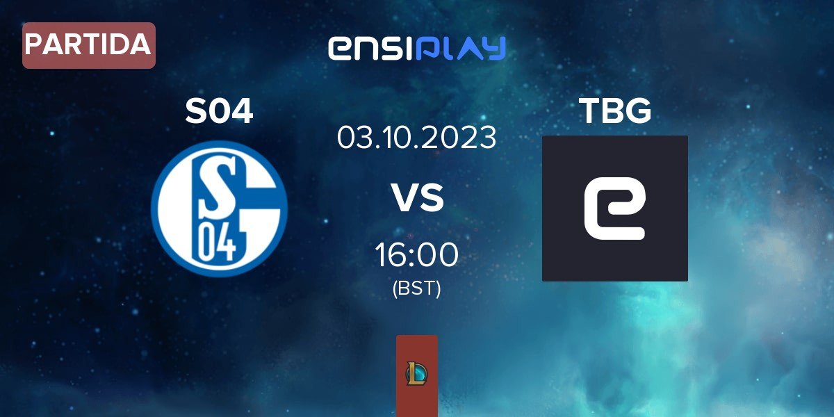 Partida FC Schalke 04 Esports S04 vs TeamBasH Gaming TBG | 03.10