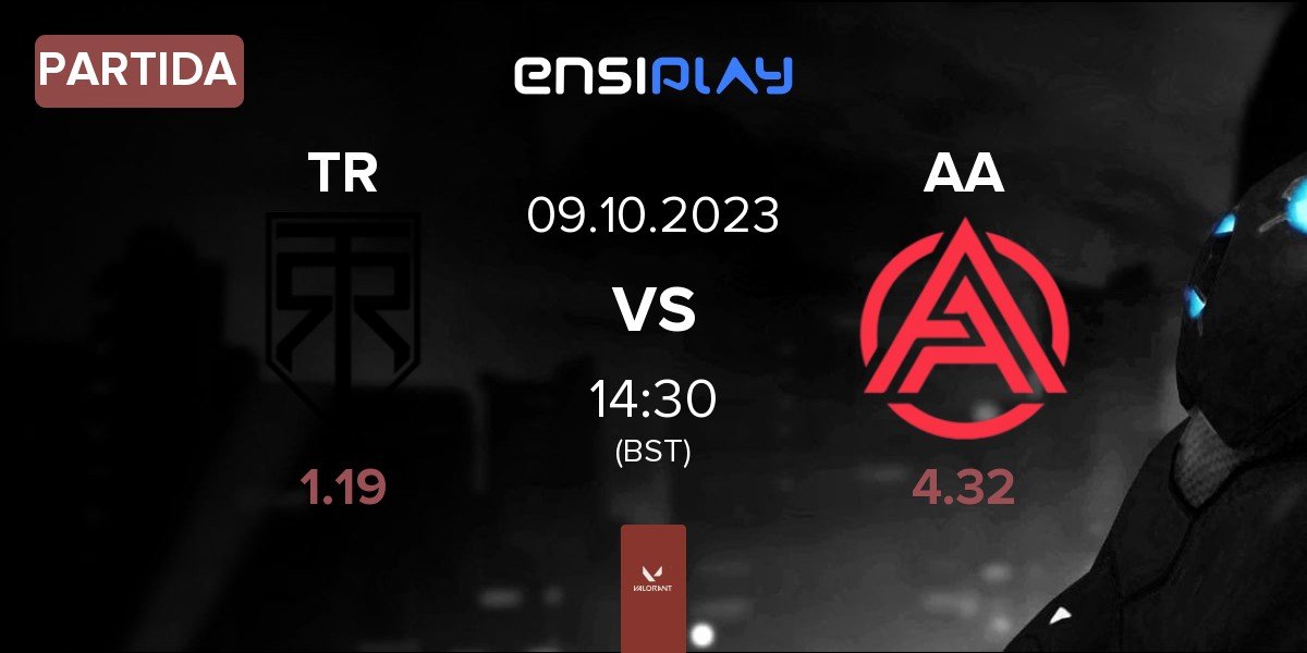 Partida True Rippers Esports TR vs Aster Army AA | 09.10