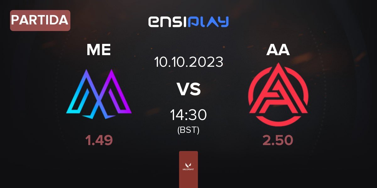 Partida Medal Esports MDL vs Aster Army AA | 10.10