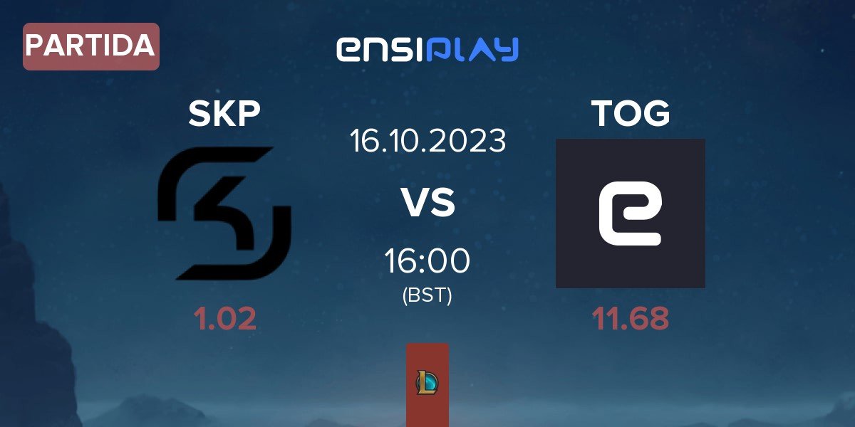 Partida SK Gaming Prime SKP vs TeamOrangeGaming TOG | 16.10