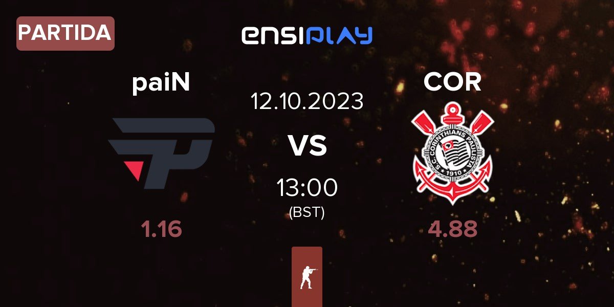 Partida paiN Gaming paiN vs Corinthians COR | 12.10