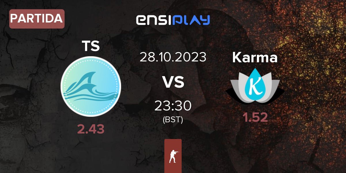 Partida Tsunami Sirens TS vs Team Karma Karma | 28.10