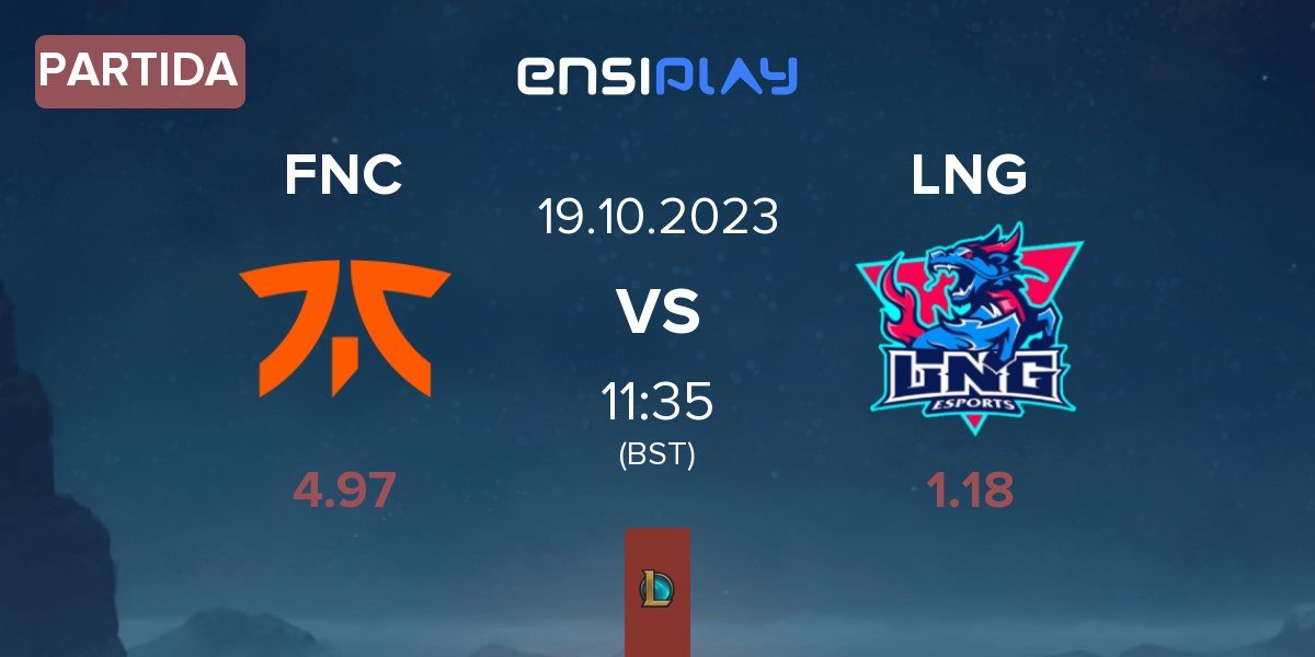 Partida Fnatic FNC vs LNG Esports LNG | 19.10