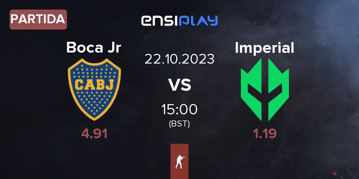 Partida Boca Juniors Boca Jr vs Imperial Esports Imperial | 22.10