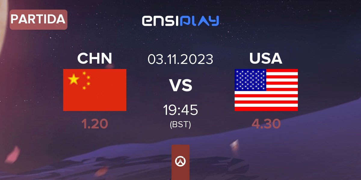 Partida China CHN vs United States USA | 03.11