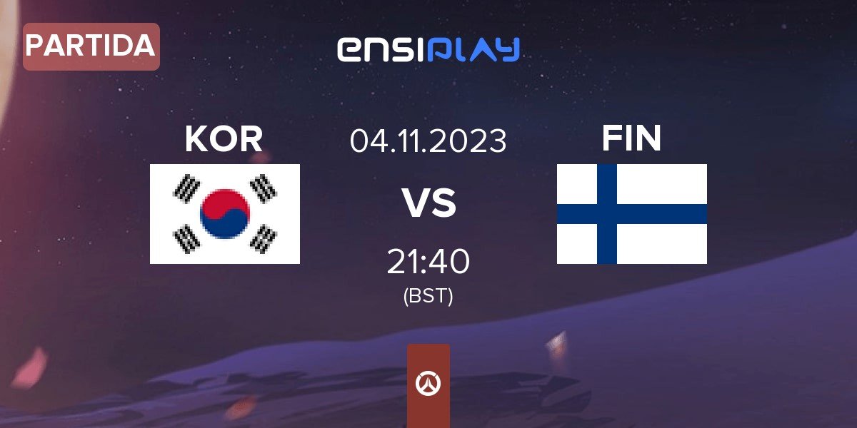 Partida South Korea KOR vs Finland FIN | 04.11