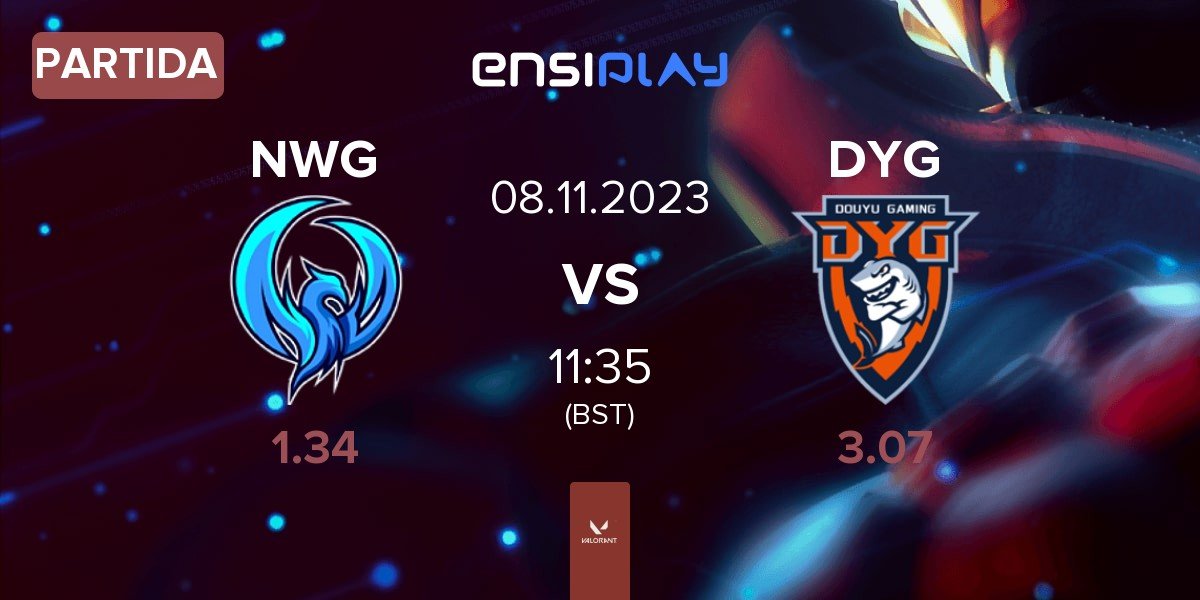 Partida Night Wings Gaming NWG vs Douyu Gaming DYG | 08.11