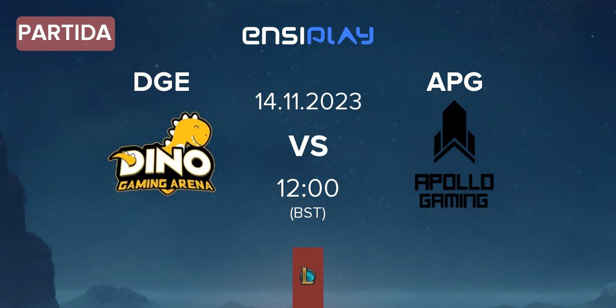 Partida DG Esports DGE vs APOLLO GAMING APG | 14.11