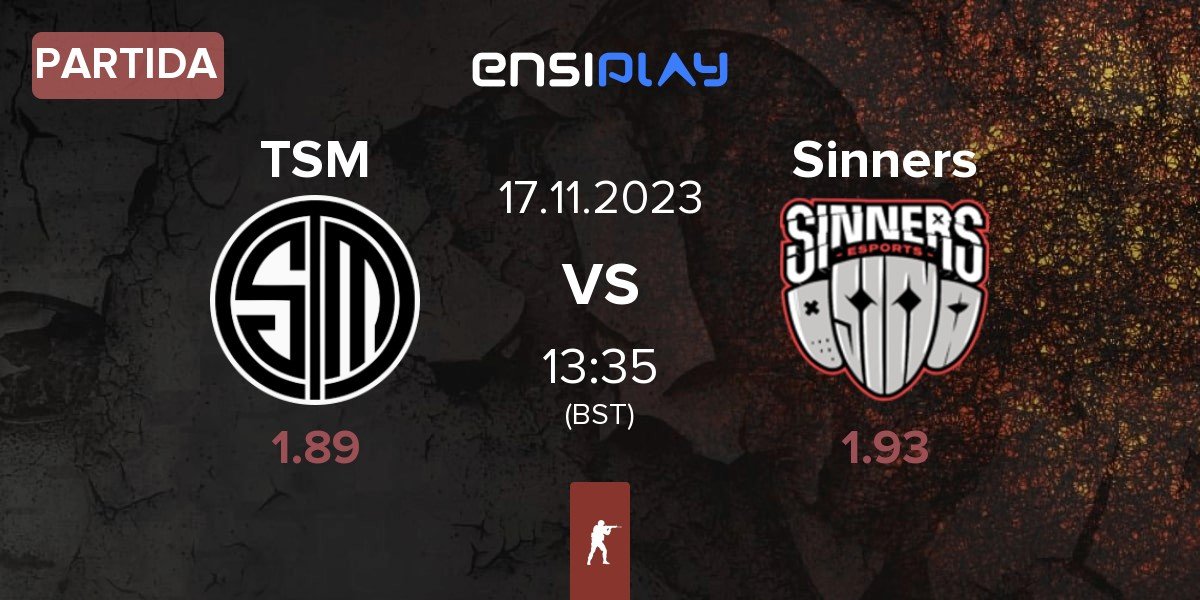 Partida TSM vs Sinners Esports Sinners | 17.11