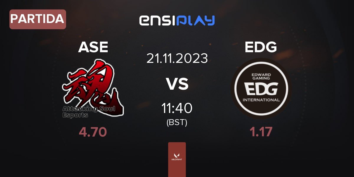 Partida Attacking Soul Esports ASE vs Edward Gaming EDG | 21.11