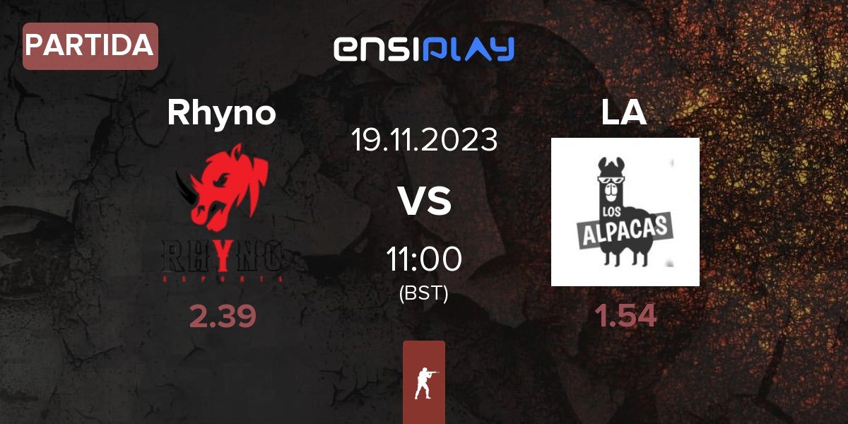 Partida Rhyno Esports Rhyno vs Los Alpacas LA | 19.11