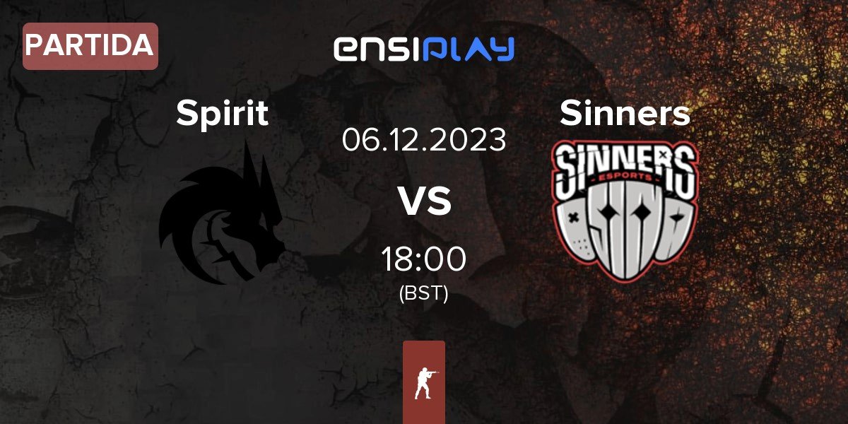 Partida Team Spirit Spirit vs Sinners Esports Sinners | 06.12