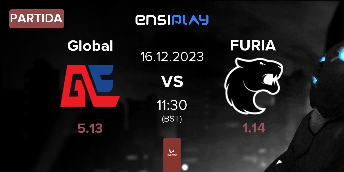 Partida Global Esports Global vs FURIA Esports FURIA | 16.12