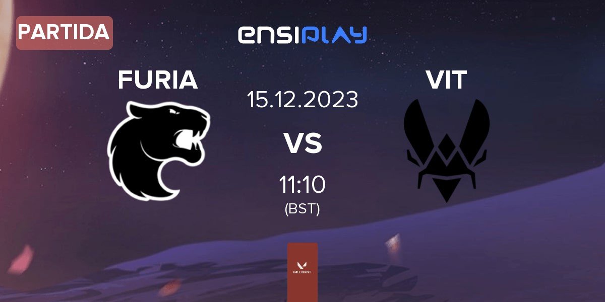 Partida FURIA Esports FURIA vs Team Vitality VIT | 15.12