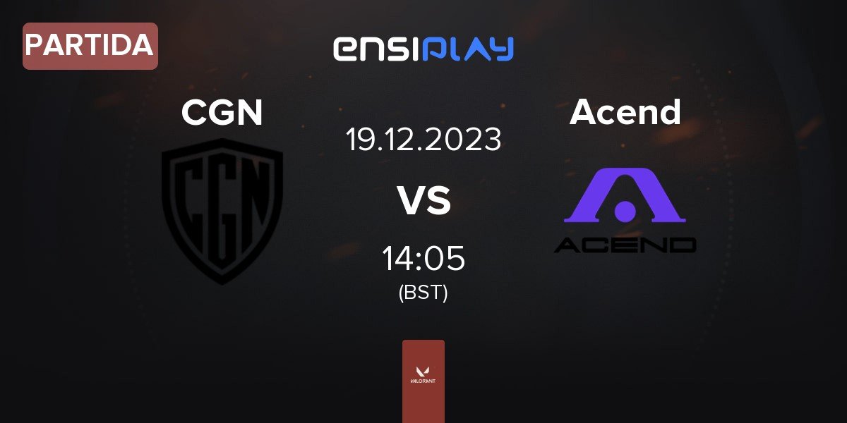 Partida CGN Esports CGN vs Acend ACE | 19.12