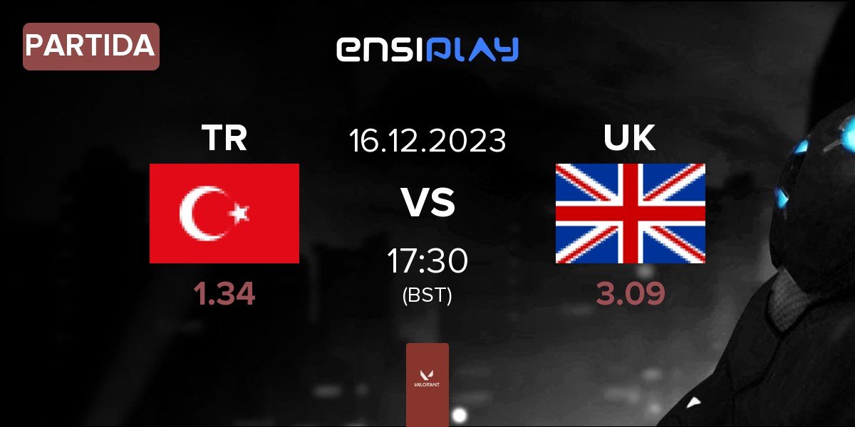 Partida Team Turkey TR vs Team United Kingdom UK | 16.12