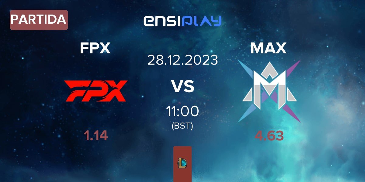 Partida FunPlus Phoenix FPX vs MAX E-Sports Club MAX | 28.12