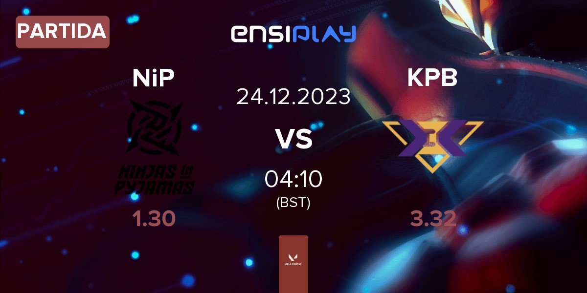 Partida Ninjas in Pyjamas NiP vs KeepBest Gaming KBG | 24.12